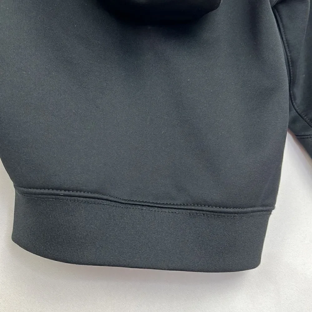 Nike Therma-fit black hooded full zip sweatshirt fleece lined EUC 2T